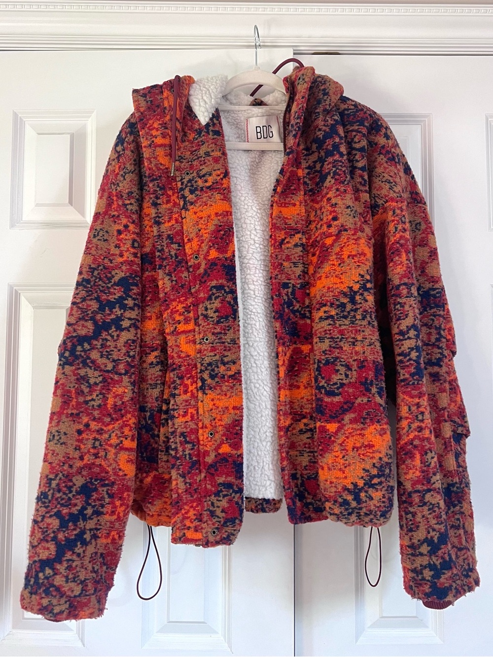 Urban Outfitters BDG Sherpa Print Jacket